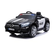 Lasten sähköauto Mercedes Benz SL500 Police, musta