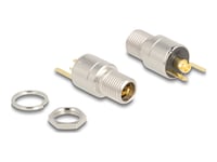 Delock - Strømkontakt - Dc Jack 5.5 Mm X 12 Mm (Id: 2.5 Mm) (Hunn) Skott - Dc 20 V - 15 A