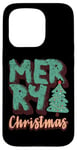 Coque pour iPhone 15 Pro Merry X-Mas Pull de Noël moche Père Noël