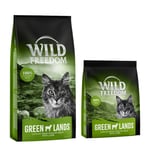 6,5 kg + 800 g på köpet! Wild Freedom torrfoder katter - Adult Green Lands med lamm (6,5 kg) + (2 x 400 g)