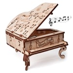 Wood Trick DIY Toy Piano Music Box Moonlight Sonata - 3D Wooden Puzzle, Assembly