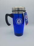 Rangers FC 450ML Thermos Style Handled Travel Mug Official Merchandise - NEW UK