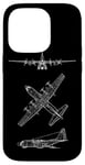 Coque pour iPhone 14 Pro Hercules Turboprop C130 Avion de transport tactique