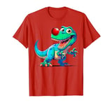 Red Dinosaur Nose Funny Day 2024 T-Rex T-Shirt