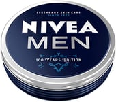 NIVEA MEN Crème 100 ans Retro Edition (75 ml), crème nourrissante pour la peau pour une hydratation intense, soin de la peau pour homme idéal pour le corps, le visage et les mains