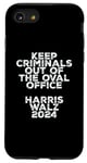 Coque pour iPhone SE (2020) / 7 / 8 Keep Criminals Out of the Oval Office 2024 Anti Trump Design