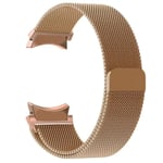 20mm armband för Samsung Galaxy Watch 6/5/4/Classic 47mm 43mm 40mm 44mm Milanese Loop Armband correa Galaxy Watch 5 pro 45mm armband Rose gold