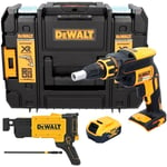 Dcf 620 nt Visseuse pour cloisons sèches sans fil 18 v 30 Nm Brushless + 1x batterie 5,0 Ah + tstak - sans chargeur - Dewalt