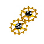 JRC JRC Narrow-Wide Ceramic Jockey Wheels | Keramiska rulltrissor Sram Guld