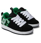 DC Shoes Court Graffik Basket, Black Kelly Green, 33 EU