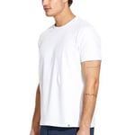 Panos Emporio Base Crew Tee Vit ekologisk bomull Small Herr