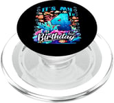 C'est mon quatrième anniversaire, mon garçon Sea Fish Ocean Animals Aquarium PopSockets PopGrip pour MagSafe