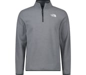 100 Glacier 1/4 Zip M fleecetröja Herr TNF Medium Grey Heather L