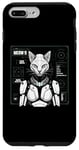 Coque pour iPhone 7 Plus/8 Plus Robot chat Android Cyborg Futuriste Chaton félin