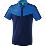 Erima Squad Sport Polo Homme, New Roy/New Navy, FR : L (Taille Fabricant : L)