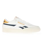 Reebok Mens Classics Club C Revenge Trainers in White Navy - Blue & White Leather (archived) - Size UK 8