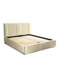 Lit coffre 180x200 coloris beige - Collection RITCHY