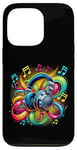 Coque pour iPhone 13 Pro Casque hip-hop urbain rétro vintage dj fantaisie graffiti