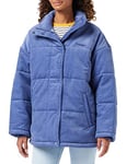 Wrangler Women's Corduroy Puffer Jacket, Fjord Blue, XX-Large