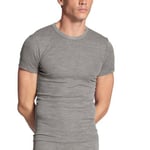 Calida Wool and Silk T-shirt Grå Medium Herre