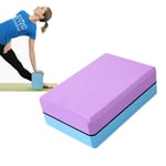 Xinllm Brique Yoga Bloc De Yoga Yoga Ensemble Pilates Blocs Soutien Approfondir pour Le Yoga Yoga Blocs Et Briques Blocs de Yoga Bloc de Yoga Ensemble Purple-Blue,2pcs