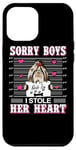 Coque pour iPhone 12 Pro Max Shih Tzu Dog Valentines Day I Stole Her Heart Valentine