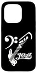 Coque pour iPhone 15 Pro Guitare basse Jazz Musicien