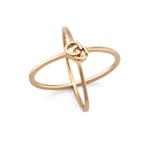 Gucci GG Running 18ct Rose Gold Ring D - P