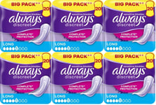 Always Discreet Incontinence Pads Women, Long, 120 High Absorbency Pads 20 x 6