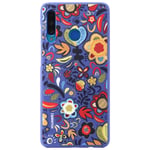 Coque semi-rigide bleue florale Huawei pour P30 Lite - Neuf