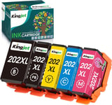 202XL Remanufacturées Cartouches d'encre compatibles avec Epson 202 XL 202XL pour Cartouche epson XP 6100 Epson Expression Premium XP-6005 XP-6105 XP-6000 XP-6001 XP6100 XP6000 XP6005 XP6105(Q613)