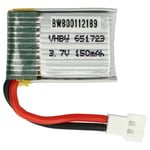 Batterie pour Syma S8 modéle RC 150mAh 3,7V Walkera à 2 broches