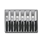 Victorinox Swiss Classic Ménagère, 12 Pièces Set de Couverts, pour 6 Personnes, 6 X Couteaux de Table, 6 X Fourchet tes à Manger, Lave-Vaisselle