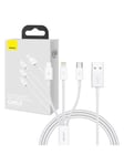 Baseus Quick Charge USB to M+L+C Superior Data 3.5A 1m (White)