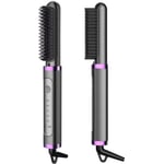 Brosse Lissante Chauffante lisseur barbe Peigne à cheveux de la température réglable, anti-échaudage fer a lisser Fer a Friser