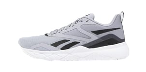 Reebok Homme Court Advance Sneaker, Chalk/CBLACK/CLAMAR, 44.5 EU