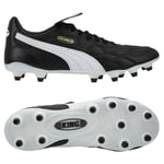 PUMA King Top Fg/ag - Sort/hvit/PUMA Gold, størrelse 47½