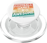 Les jeux de football sont tout simplement géniaux - Amateur de football rétro PopSockets PopGrip pour MagSafe