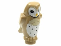 Harry Potter LEGO Minifigure Dark Tan Owl White Chest Animal Minifig Rare