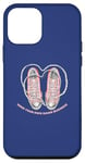 iPhone 12 mini Mind Your Own Dam Business Pink Sneakers Chucks and Pearls Case