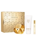 Rabanne LADY MILLION Gift Set 80ml Eau De Parfum, 10ml EDP & 100ml Body Lotion