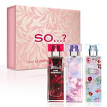 SO…? Premium Womens Perfume Gift Set, Sorbet Dream, Dark Romance, Floral Crush, Eau De Parfum with Long Lasting Fragrance -Travel Size Mini Perfume for Girls, Ladies Gift Sets (3 x 30ml)