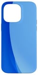 Coque pour iPhone 14 Pro Max Design bleu minimaliste, style simple et moderne