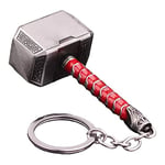 South Coast Jewellery Thor Thunder Hammer Solid Metal Keyrings Keychain Bag Pencil Case Charm Pendent Zip Accessory Silver