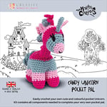 Knitty Critters Pocket Pals, Candy Unicorn, One Size