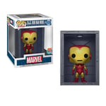 Funko Pop! Deluxe: Marvel Hall Of Armor: Iron Man Model 4 (metallic) (px Previews Exclusive) #1036 Bobble-head Vinyl Figure