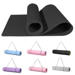 Good Nite Tapis de yoga - Tapis de fitness extra épais antidérapant - Tapis d'entraînement pour le sport, le pilates - Tapis de gymnastique au sol - Tapis de résistance avec sangle de transport