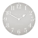 JOHN LEWIS NEW Thomas Kent Arabic Numerals Wall Clock Dove Grey  12" (30cm)