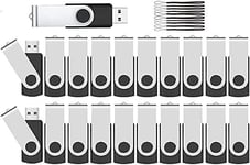 Excellvan Cle USB 512Mo (NOT 512Go)Lot de 10 Pivotant 2.0 Clé USB Cles USB Originale Stockage Carte Mémoire Flash Drive Stylo Lecteur