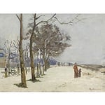 Artery8 Armand Guillaumin Quay In The Snow C1873 Painting Unframed Wall Art Print Poster Home Decor Premium